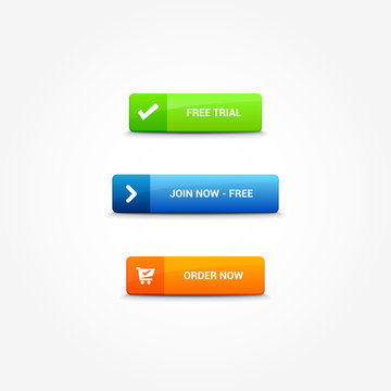 Free Trial, Join Now Free & Order Now Buttons