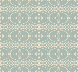 Antique seamless background 557 vintage white pink curve cross leaf flower