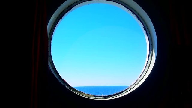 Porthole of the Ocean Liner