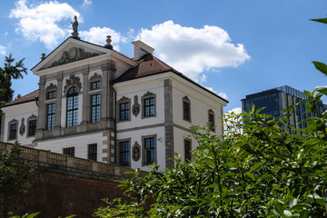 Chopin Museum on the escarpment, rear view, Warsaw