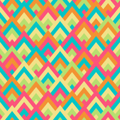 Seamless vector geometric rhombus color pattern background