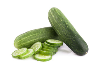 Cucumber isolated on white background