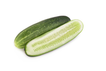 Cucumber isolated on white background