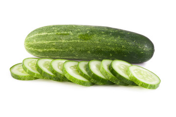 Cucumber isolated on white background