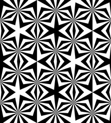 Fototapeta premium Seamless Polygonal Monochrome Pattern. Geometric Abstract Background. Suitable for textile, fabric and packaging. Vector Illustration.