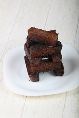 Snack - black garlic bread