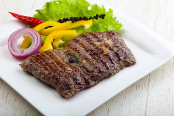 Grilled beef steak