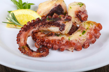 Grilled octopus