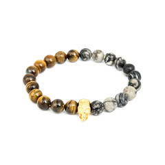 Fashion male bracelet isolated on white
