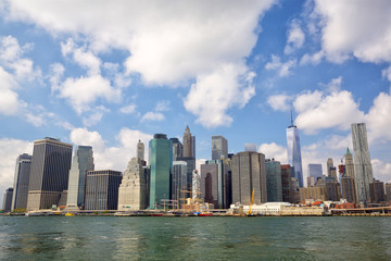 Fototapeta na wymiar New York City Lower Manhattan skyline