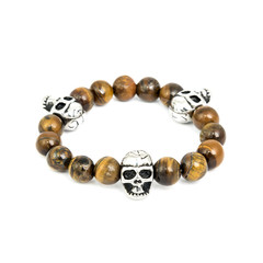 Fashion male bracelet isolated on white