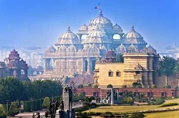 Foto auf Acrylglas Asiatische Orte Tempel Akshardham, Delhi, Indien