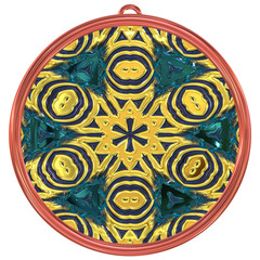 Jewelled metal orb generated texture