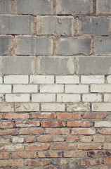 Obraz premium different types of old bricks background