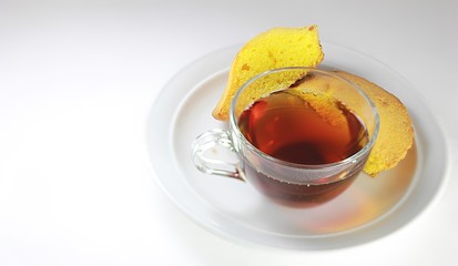 Tea white cup