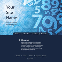 Website Template Vector