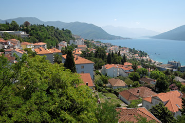 Naklejka na ściany i meble View of town Herceg Novi, Montenegro