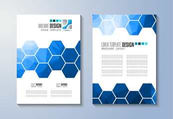 Brochure template, Flyer Design or Depliant Cover for business
