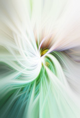 Green and White Swirls and twirls as abstract pattern