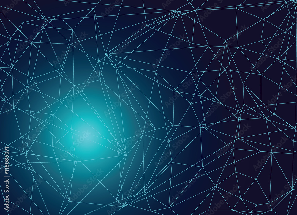 Poster net web line