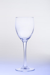 Empty wine glass