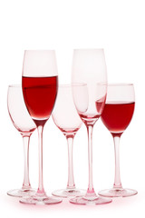 Red wine glass