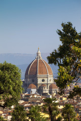 Fototapeta premium Toscana,Firenze,il duomo,cattedrale Santa Maria del Fiore.