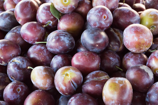 close up of plums