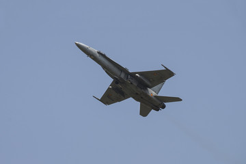 Fototapeta na wymiar Military jet fighter