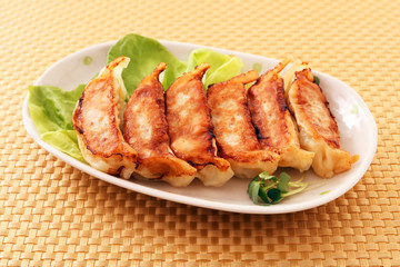 美味しそうな焼き餃子
