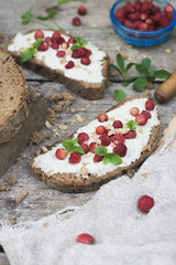 Strawberry Bruschetta with Goat Cheese