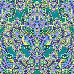 Garden poster Moroccan Tiles Ethnic seamless pattern