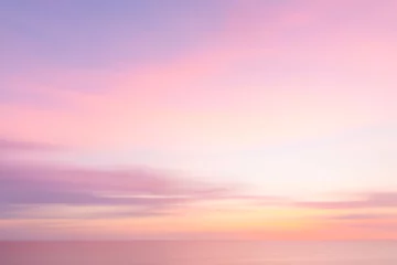 Fototapete Meer / Sonnenuntergang Unscharfer Sonnenunterganghimmel und Ozeannaturhintergrund