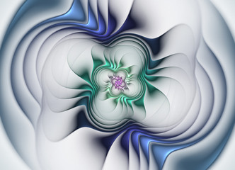 flower shaped abstract fractal background