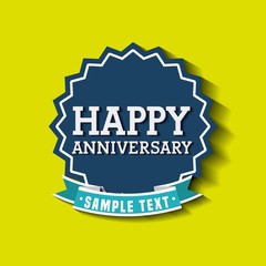 aniversary card icon design