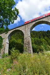 Fototapeta na wymiar Ravennabrücke, Viadukt der Höllentalbahn