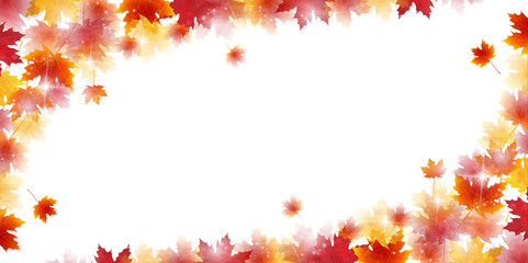 Obraz premium 紅葉 秋 風景 背景