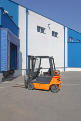Forklift at Loading Bay