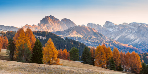 Autumn Landscape with Mountains