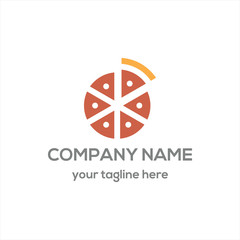 Pizza logo vector