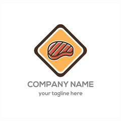 Steak logo vector