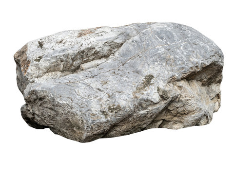 solid rock stone showing details isolated