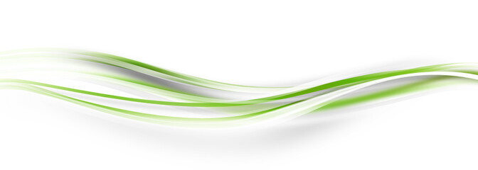 Welle Grün Green Band Banner Wellen 