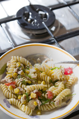pasta salad with vegetables