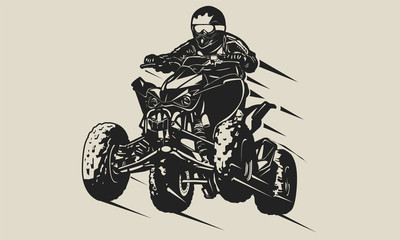 Quad bike silhouette