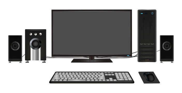 desktop personal computer set