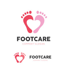 Foot logo, foot care logo template