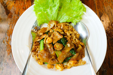 Chinese-influenced stir fried noodle