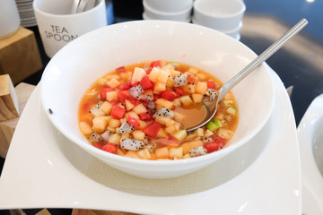 fruit salad, diet concept