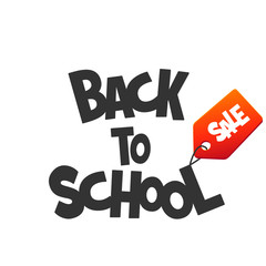 Back to school sale design label